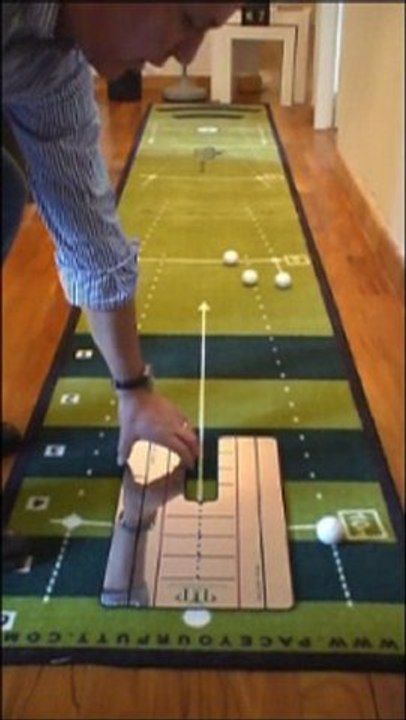Tapis de golf pour putting alignement et direction de votre balle pour le putt FR