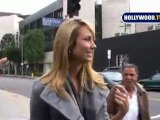 Stacey Keibler leaves the Newsroom