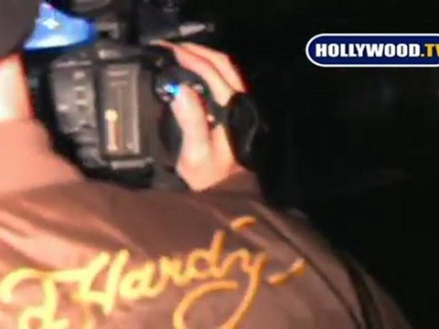 Emile Hirsch and Friend Leave Hyde Night Club.