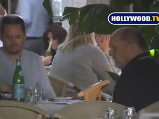 Robert Duvall Eats Lunch At Caffe Roma