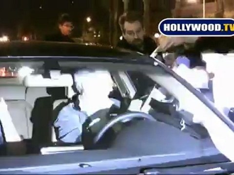 Clint Eastwood Swarmed By Autographers at Dan Tana's