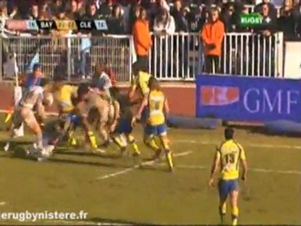 Fin de match à Bayonne vs Clermont