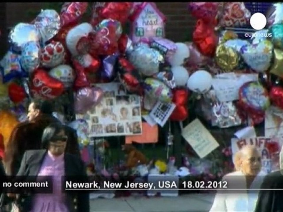 Makeshift memorial for Whitney Houston - no comment