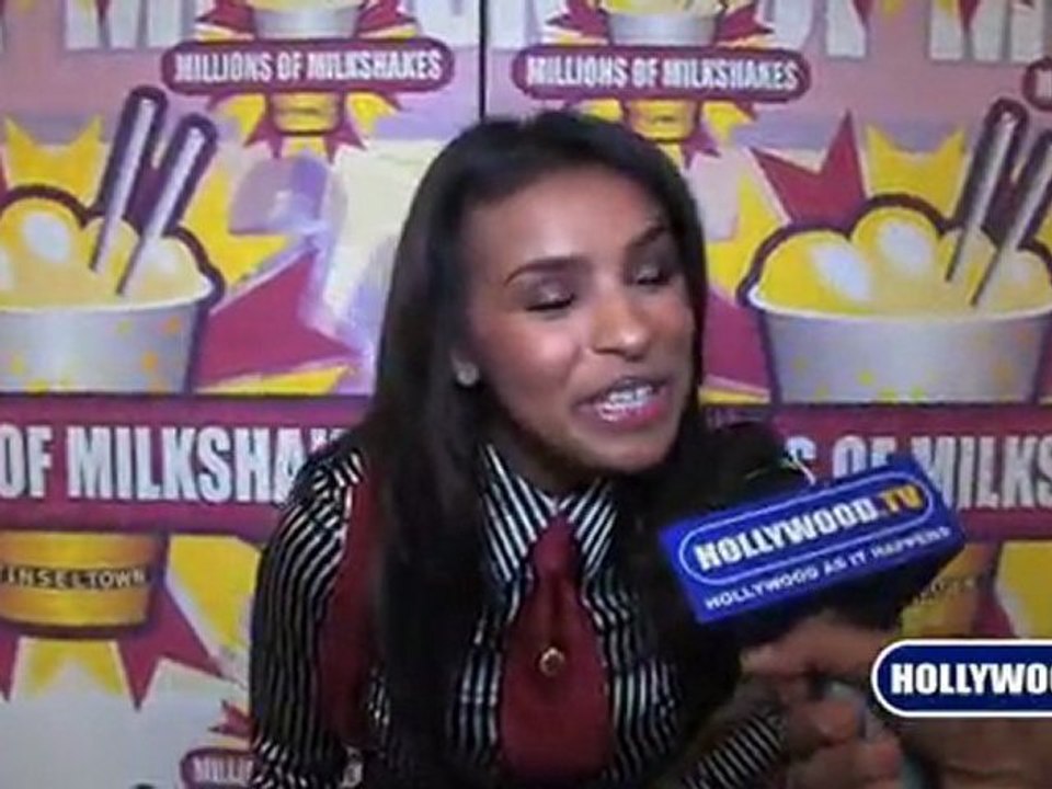 Melody Thornton Creates Signature Recipe at Millions of Milkshakes