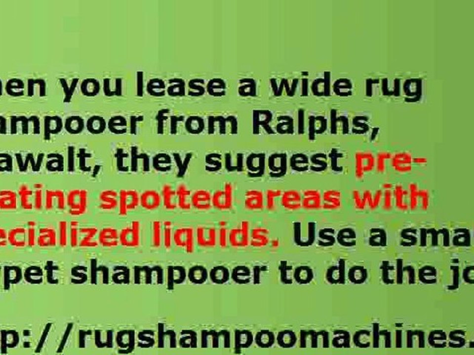 Why Small Rug Shampooer Is Perfect For Home