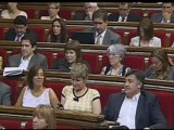 Albert Rivera en el Parlament durante el debate sobre las corridas de toros en Cataluña