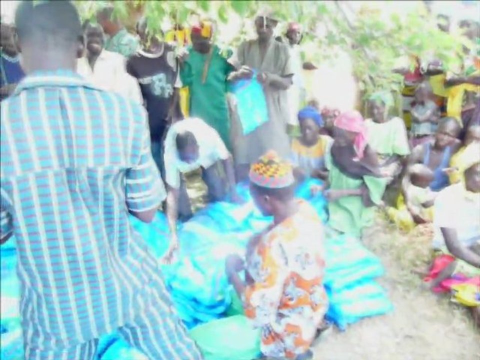 Burkina Faso, Meguet: Bednet distribution