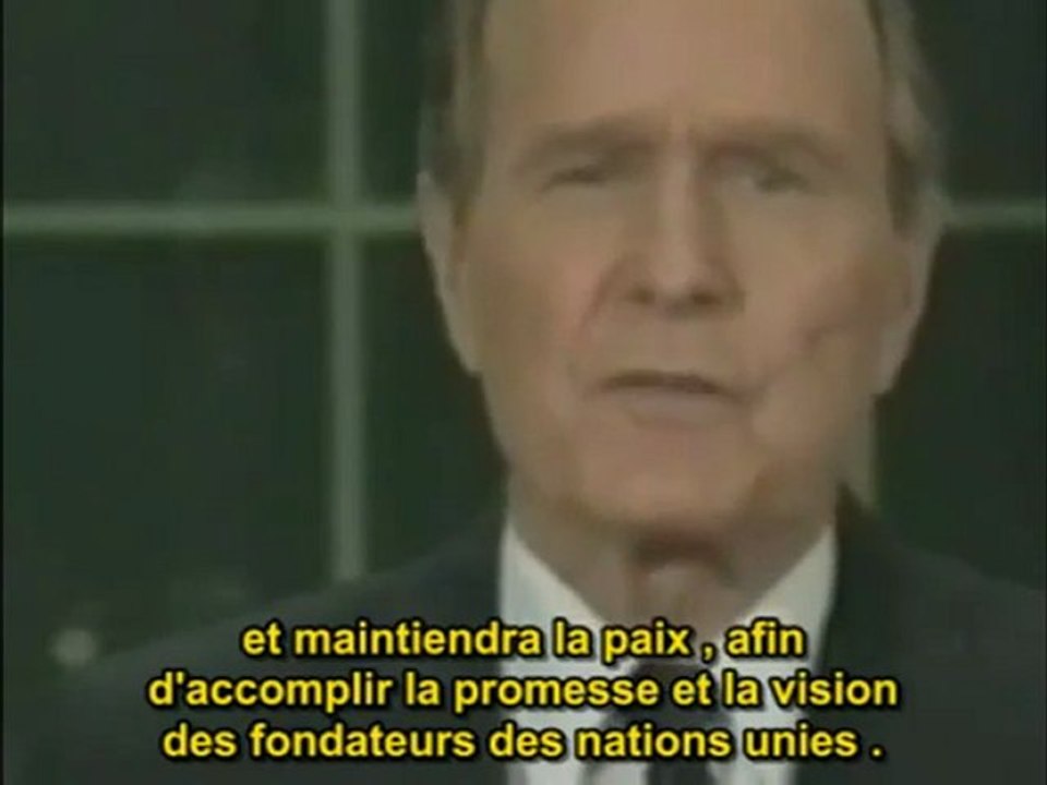 George  Bush a new world order speech