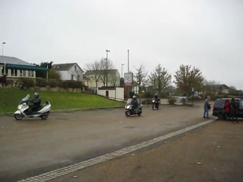 Arrivée à Saumur - Balade des 2 Sévres - 18 Fév 2012