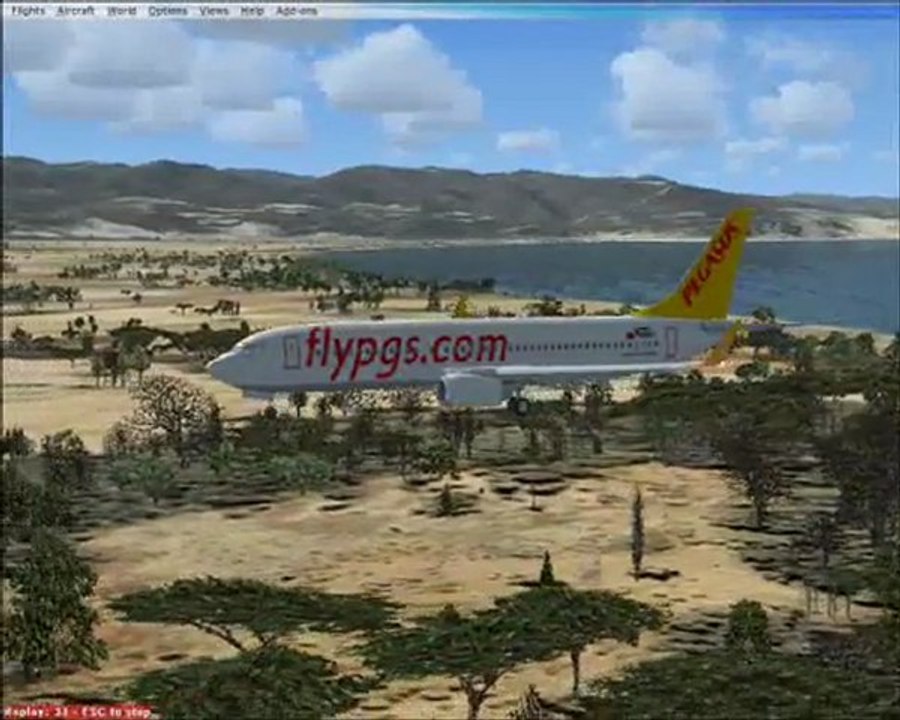 İstanbul AHL- Samsun Çrş. Boeing 737-800 ILS & Take Off & Landing