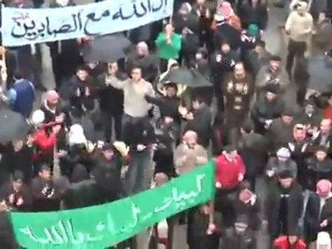 فري برس مدينة ادلب جمعة المقاومة الشعبية 17 2 2012