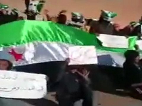 فري برس ديرالزور بلدة بقرص جمعة المقاومة الشعبية 17 2 2012