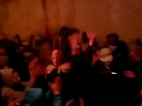 فري برس دمشق كفرسوسة مظاهرة مسائية نصرة للمزة جامع النذير 18 2 2012