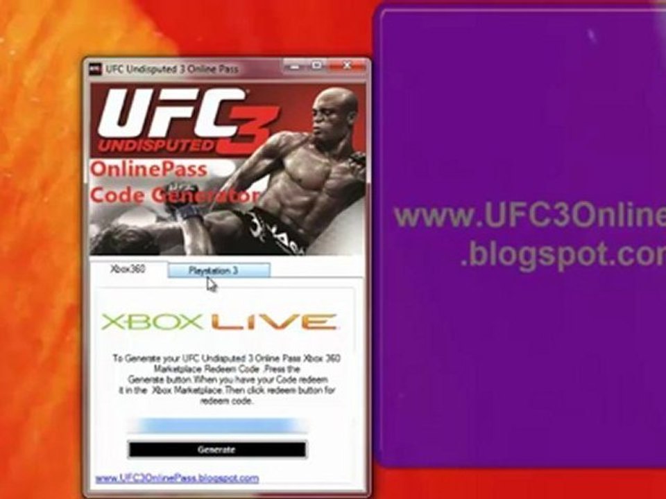 UFC Undisputed 3 Online Pass Free Download on Xbox 360 - PS3