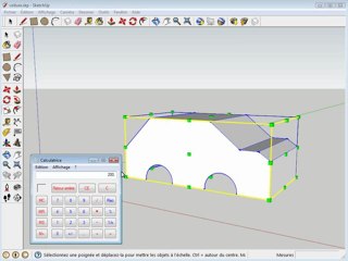 carrosserie mettre au bonne mesure avec sketchup