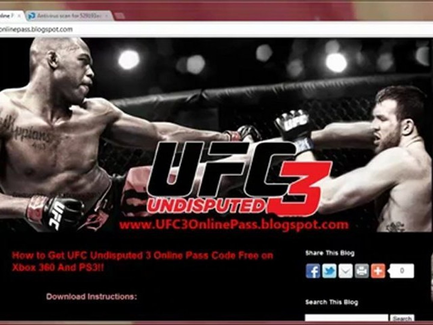 UFC Undisputed 3 Online Pass Code Unlock Tutorial - Xbox 360 - PS3 - video  Dailymotion