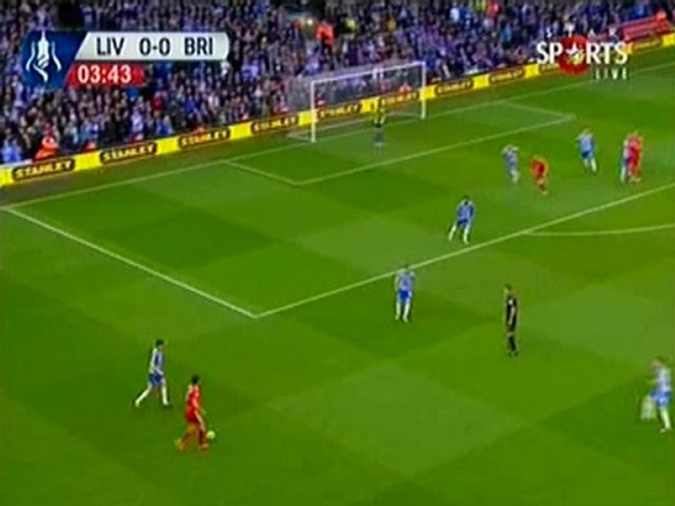 Liverpool 6-1 Brighton_Skrtel,Carrol,Suarez score