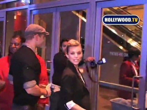AnnaLynne McCord And Kellan Lutz Hit Staples Center