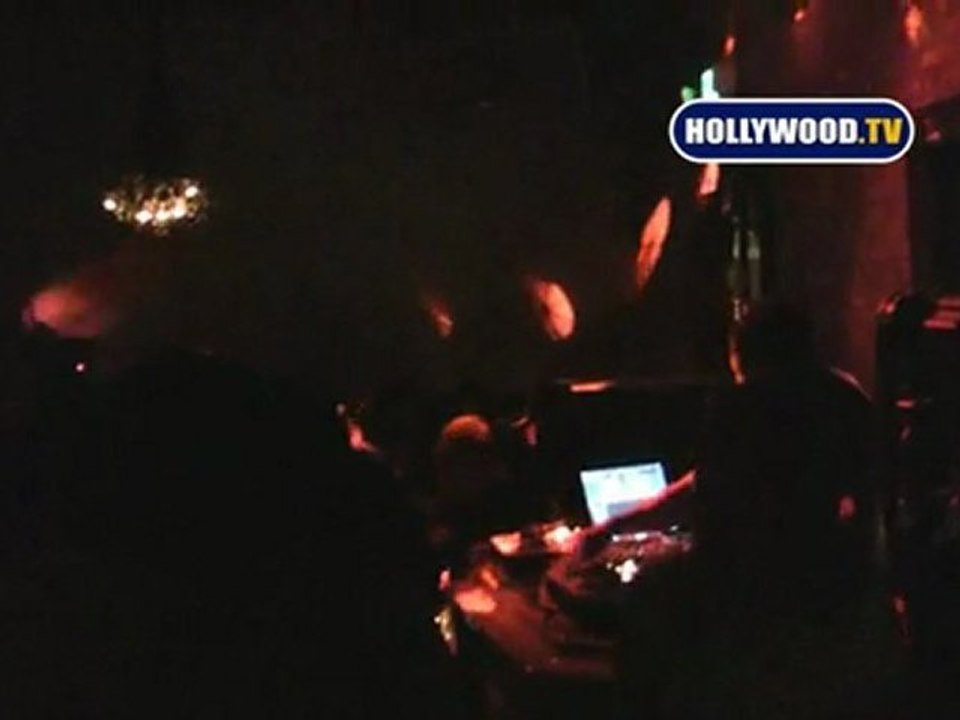 EXCLUSIVE: Lindsay Lohan And Friends At Las Palmas Nightclub