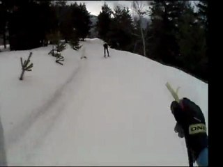 Trace du Monolithe 2012 : descente en fin de premier tour