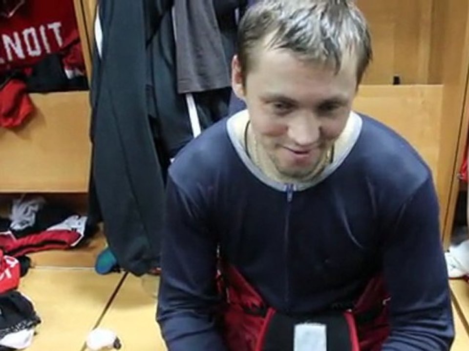 Егор Михайлов после игры с.к. Ска 19.02.12