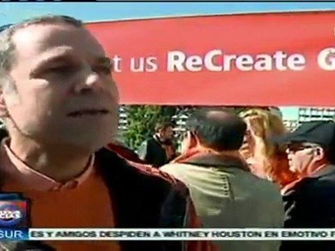 Griegos protestan ante nuevos recortes de pensiones