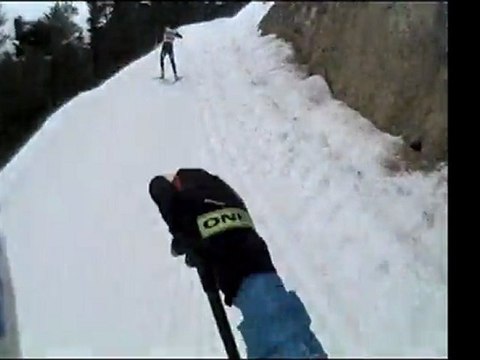 Trace du Monolithe 2012 : Franck Piccard envoie du bois