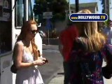 EXCLUSIVE - Lindsay Lohan and family Go Shopping In Venice