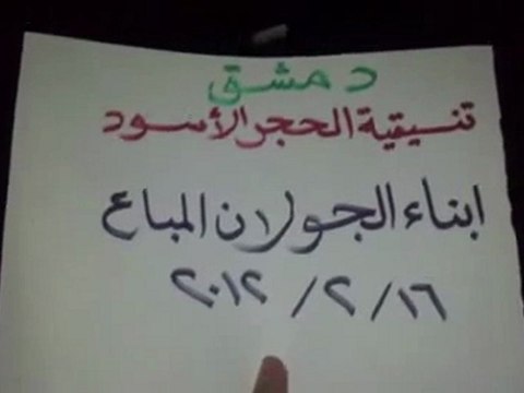 فري برس دمشق الحجر الأسود مظاهرة مسائية 16 2 2012 ج8