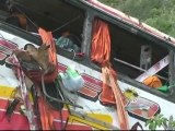 Bus plunges into ravine killing 26