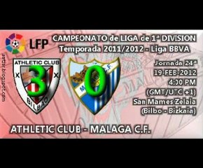 Jor.24: Athletic 3 - Málaga CF 0 (19/02/12)