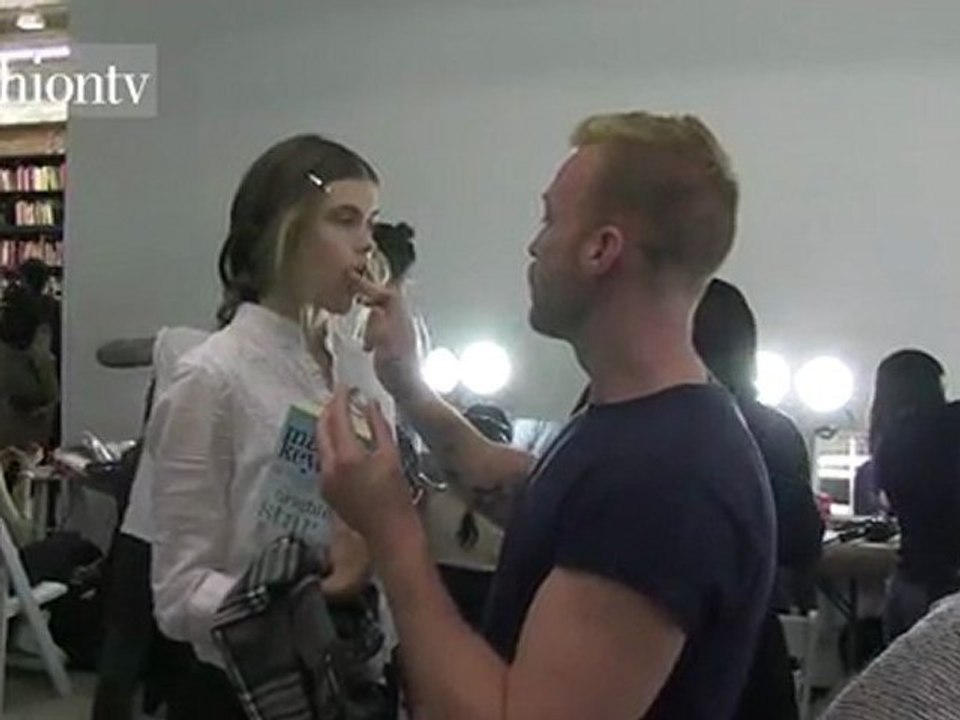 Backstage at Juan Carlos Obando Fall 2012 Show, NYFW