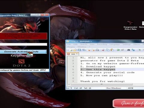 Dota 2 Beta STEAM Activation Keys (Keygen)