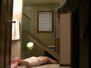 Brutal Buttered Shower Floor Faceplant