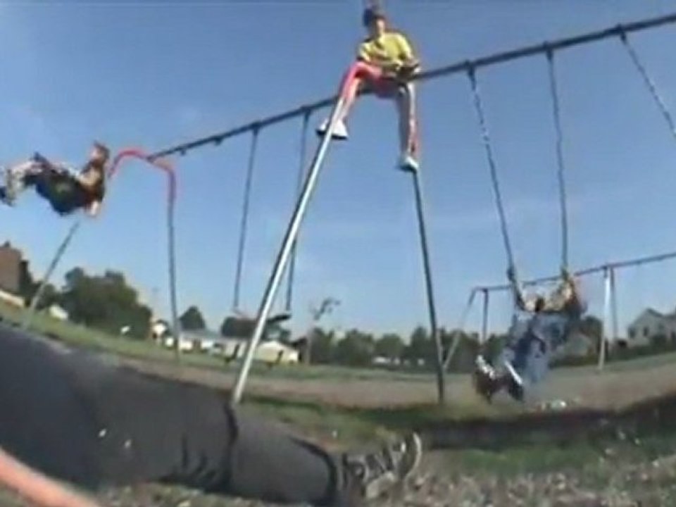 Backflip Off Swing With A Nut Shot