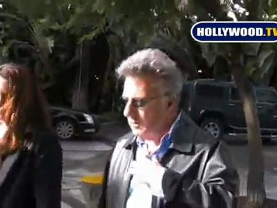 Dustin Hoffman Arrives At The Staples Center in Los Angeles.