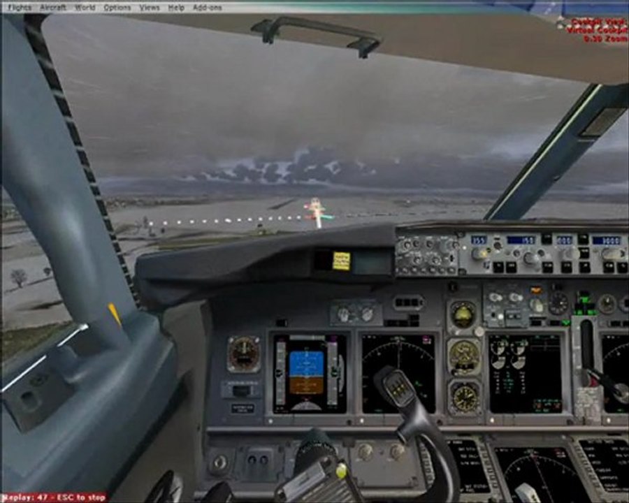 LTBA  Hafif Kar Yağışı ile birlikte THY Landing Boeing 737-800 İfly