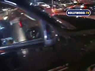 Paris Hilton Leaves US Weekly Party