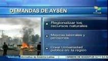 Protestas en Aysén exigen al gobierno mejoras sociales
