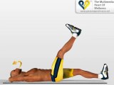 Exercícios para baixo abdominal: altitude em 4 vezes.