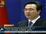 China apoya plan de Liga Árabe para Siria