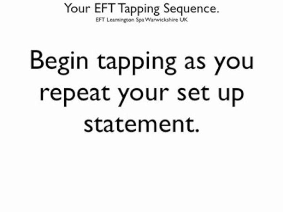 How to do EFT Tapping.