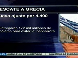 Ministros de la Eurozona discuten hoy rescate a Grecia