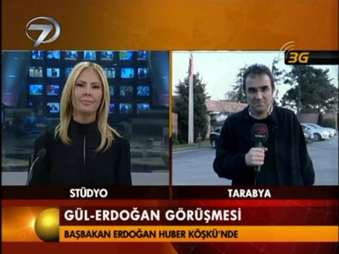 Ahmet Gemici Tarabya Cumhurbaşkanlığı köşkü ne 3G ile Canlı bağlantı Kanal7 Ana Haber