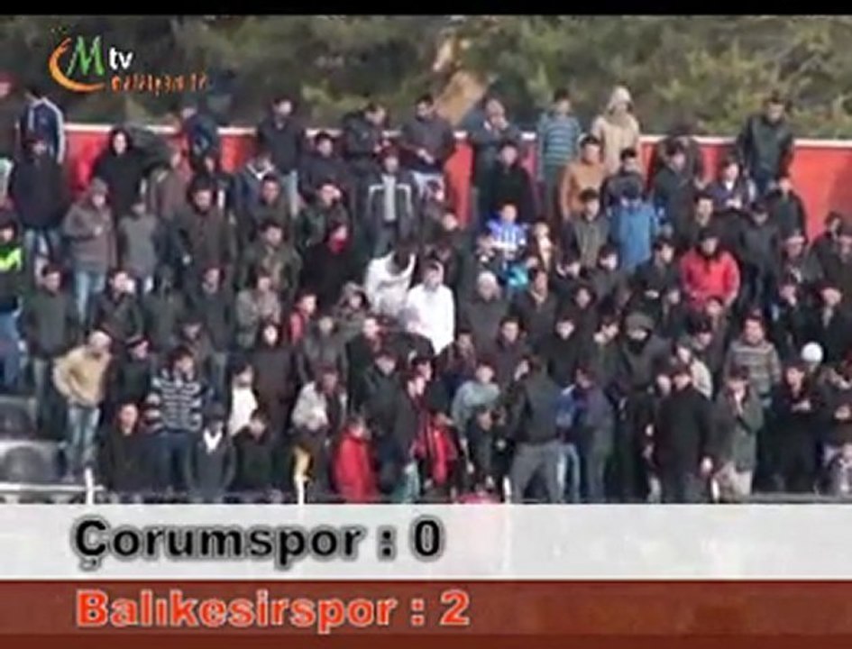 Çorumspor - 0 Balıkesirspor -2