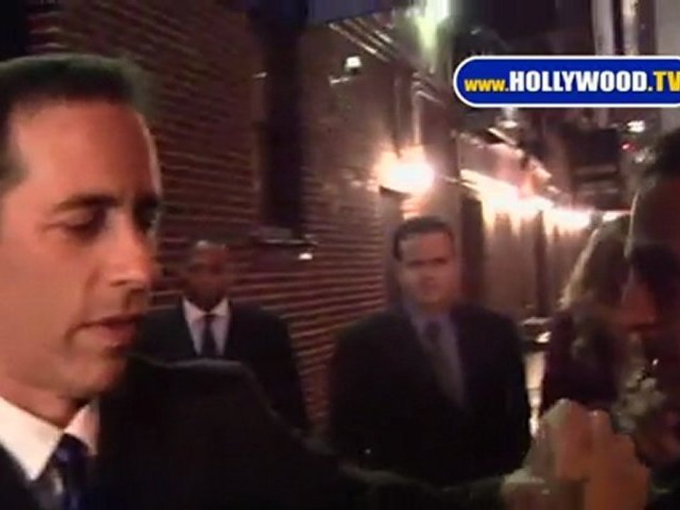 Jerry Seinfeld Signs Autographs at David Letterman