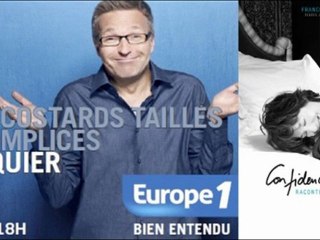 Laurent Ruquier et Christophe Beaugrand parle du livre photos "Confidences d'artistes raconte moi ton lit" dans l' emission "On va s'gener" sur Europe1.