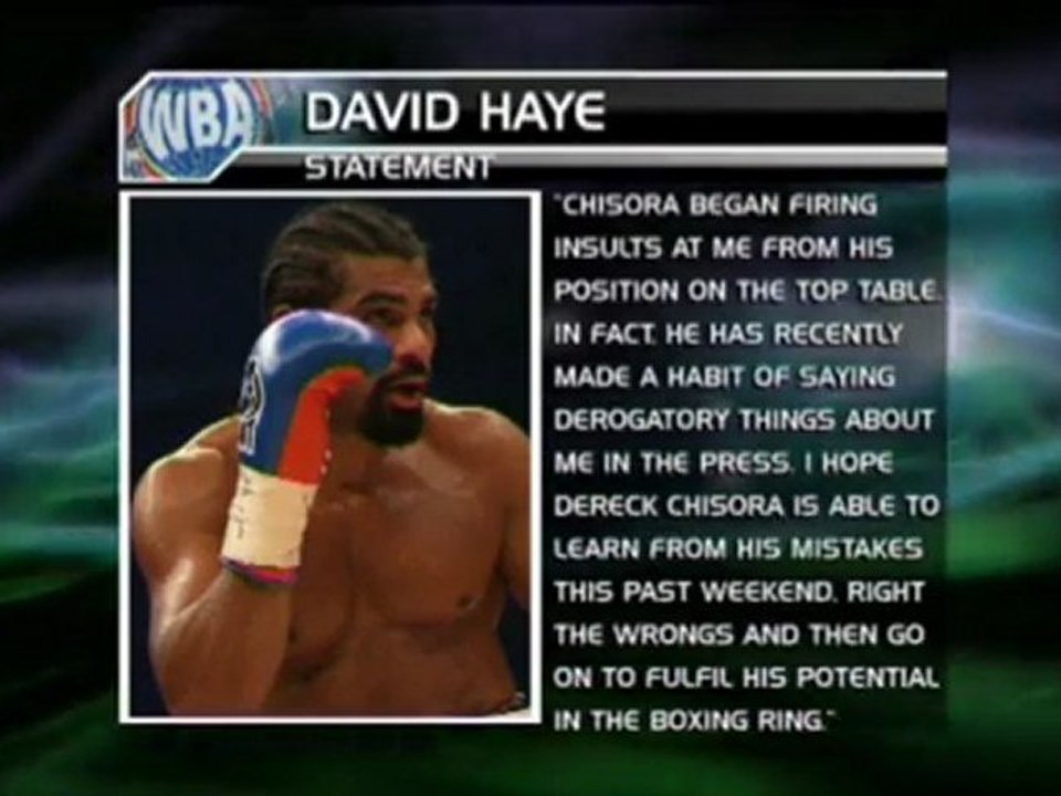 Boxen - chisora und haye nehmen stellung