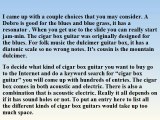Cigar Box Guitar The Father Of The Blues
