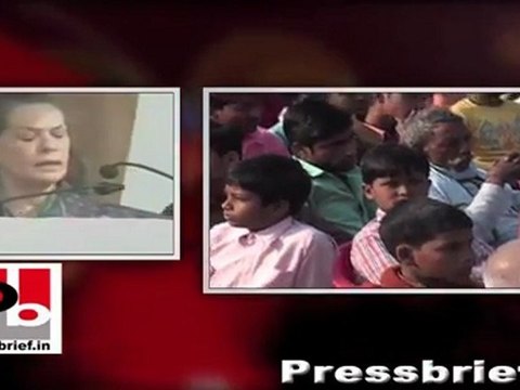 Sonia Gandhi in Raebareli Politics in the name caste and religion destroyed U.P